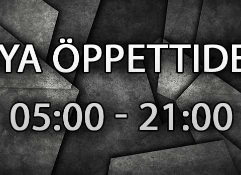 Nya öppettider